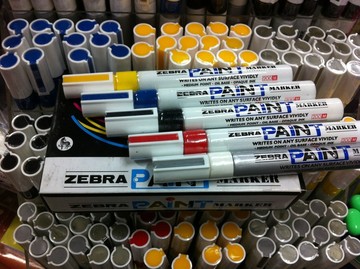 正品 斑马MOP-200M油漆笔白色 电镀笔 工业笔 油漆笔 手机补漆笔