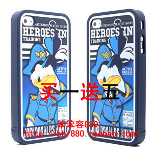 【原装限量】86hero iPhone4 手机外壳套 迪士尼系列 海军唐老鸭