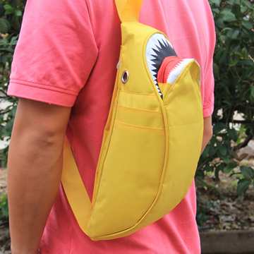 2014新款韩版帆布鲨鱼包个性休闲潮酷胸包腰包单肩斜挎男女包包