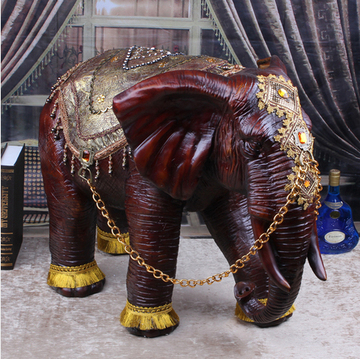 特大号大象摆件设家居装饰品东南亚风格办公室风水高档乔迁礼品物