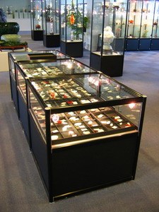 扬州江苏玻璃展示柜首饰珠宝展示架各类样品陈列柜货架