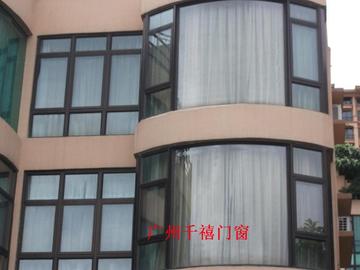广州铝合金平开窗  50系列  隔音窗  圆弧窗   封阳台