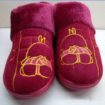 反季清仓冬季居家棉鞋韩版可爱卡通棉鞋 包跟保暖鞋 月子鞋