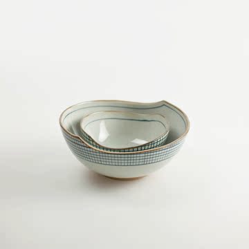 吾素|创意格调|手工粗陶|7寸陶瓷碗|汤碗|大面碗|米饭碗|出口日本