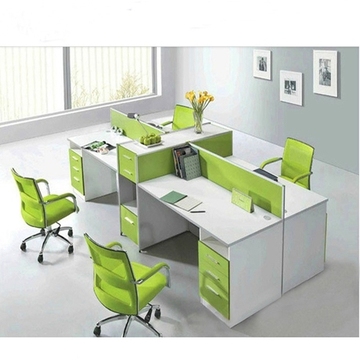 办公家具员工工作位组合桌椅职员桌椅简约现代屏风卡座办公桌4人