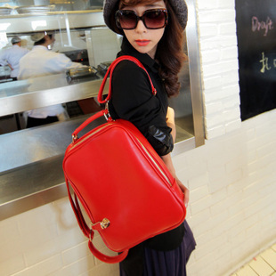 2014韩版新款 潮 糖果色背包复古学生书双肩包包 时尚女手提包