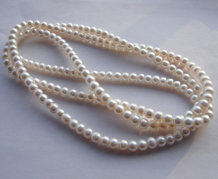 珍珠项链120-160厘米 AAAA级天然珍珠项链珍珠长链 极光镜面