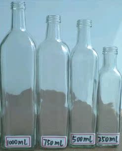 橄榄油玻璃瓶玻璃瓶茶油瓶茶油玻璃瓶食用油瓶 透明橄榄油玻璃瓶