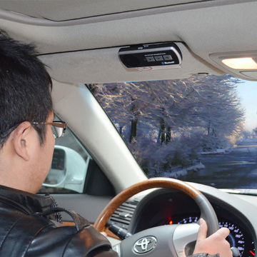 车载蓝牙免提系统 智能便携免提电话 遮阳板式手机蓝牙 汽车用品