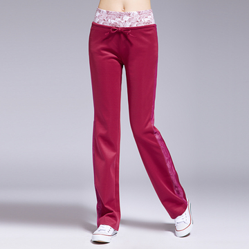 2015新款女装 女式运动裤 时尚韩版休闲长裤 时尚个性印花直筒裤