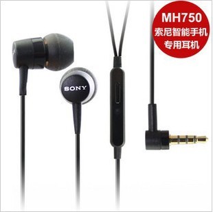 索尼正品MH750入耳式耳机 LT36H 39h原装z1 z2 z3线控带话筒耳麦