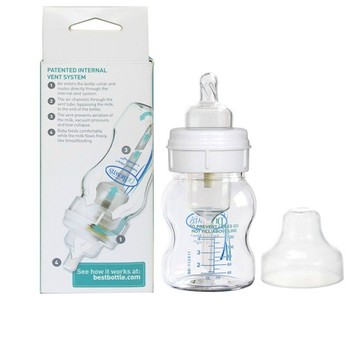 【正品】布朗博士4安士/120ml新生婴儿防胀气宽口玻璃奶瓶NO.563