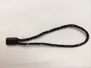 黑色加粗绳加银丝吊粒 通用吊绳现货 三股加粗线 吊牌线绳