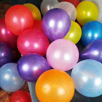 洋泡泡10寸1.5g加厚圆形珠光气球 生日婚礼布置婚房装饰节日庆典