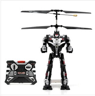 乐启宝LQB 9985变型机器人遥控飞机直升机航空模型玩具飞行器包邮