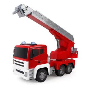 超大型充电动遥控消防救火逼真工程模型搅拌机儿童玩具汽车礼物