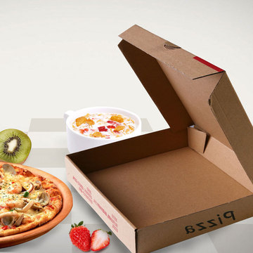 比萨盒 批萨盒 皮萨盒纸盒 西点盒 Pizza盒10寸披萨盒0.13kg