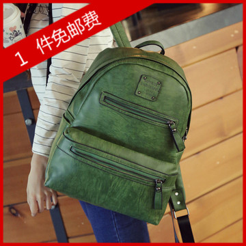 2015新款双肩包包女韩版潮皮包学院风可爱女式中学生背包旅行书包