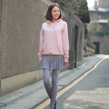 2016春季新款卫衣女套头韩版潮学生长袖修身显瘦连帽加绒外套