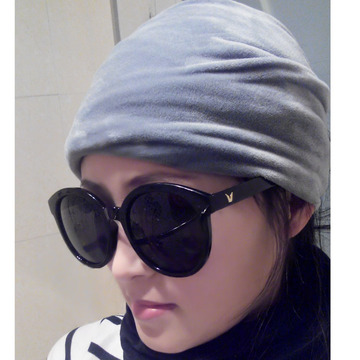 冬季韩版发带帽保暖弹力运动带发箍交叉发饰