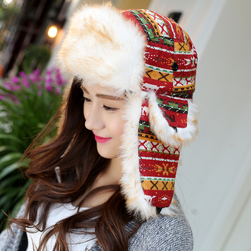 男女士冬季北京青年同款雷锋帽 韩版保暖护耳骑车滑雪防风帽