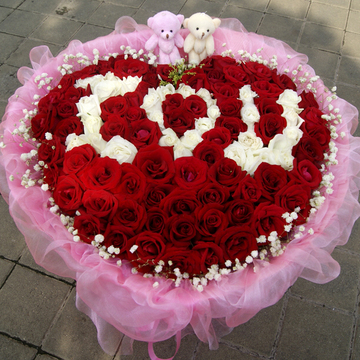 无锡镇江常州苏州南通同城鲜花速递生日送花99朵玫瑰花束情人节