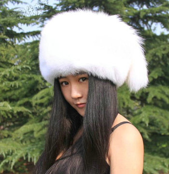 狐狸帽子冬季保暖女士狐狸毛帽子东北风雪帽真狐新款圆帽韩版特价