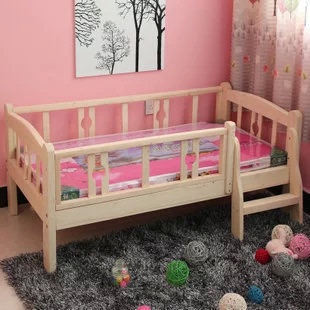 特价实木儿童床 婴儿床 护栏公主床子母床