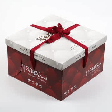蛋糕盒定制红色方形烘焙蛋糕直销烘焙包装盒字8寸6寸西点包装包邮