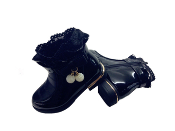 森纳尔2015年冬季新款精品时尚童鞋 加绵保暖靴子 女童加绒短靴