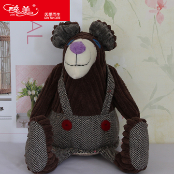 ZIMI创意玩偶可爱黑猩猩公仔布艺玩具布娃娃生日礼物手工DIY新款