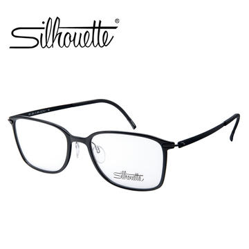 Silhouette诗乐眼镜架 新款百搭近视全框眼镜 黑色钛合金镜架2881