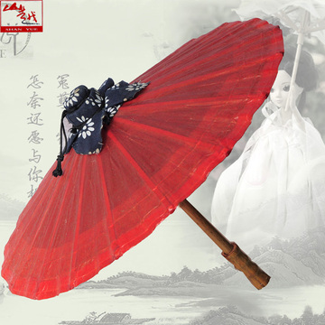 【山越】10CM娃娃专用伞 油纸伞cos包邮 红色油纸伞 道具伞定制