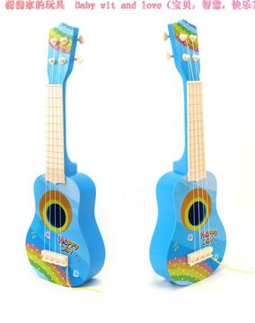 儿童玩具吉他3-6岁初学儿童小吉他仿真可弹奏模型火爆四弦吉他