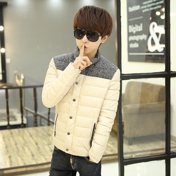 2015冬季男士棉服青少年修身棉袄韩版冬装男士外套衣服