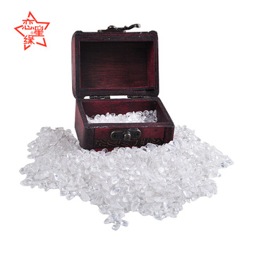 恋星缘天然白水晶消磁套装含仿古木质盒