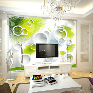 3D墙纸电视背景墙壁纸壁画卧室客厅自粘现代简约无缝墙布大型壁画