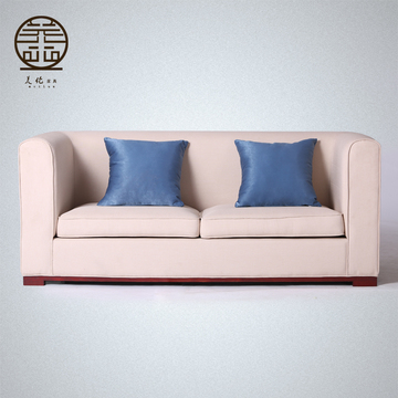 cnsiwei新古典中式布艺沙发 客厅三人组合卧室简约休闲沙发家具