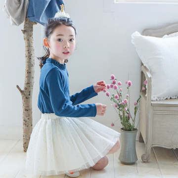 童装女童春秋季套装2016新款潮长袖连衣裙韩国裙子中大童两件套装