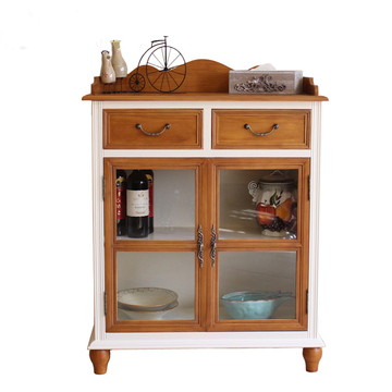 欧式实木餐边柜中式厨房带抽屉现代简约碗酒柜储物柜茶水柜特价