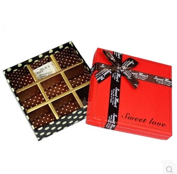巧克力包装盒 巧克力盒 方形 9格巧克力盒子批发 礼品盒 喜糖盒
