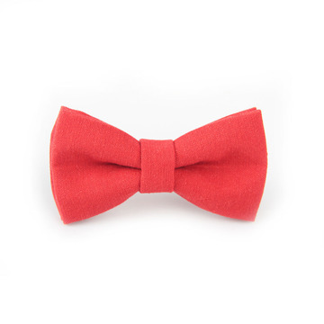 Lisa&Tori原创设计 纯手工制作 优雅红 纯色领结儿童礼物蝴蝶结