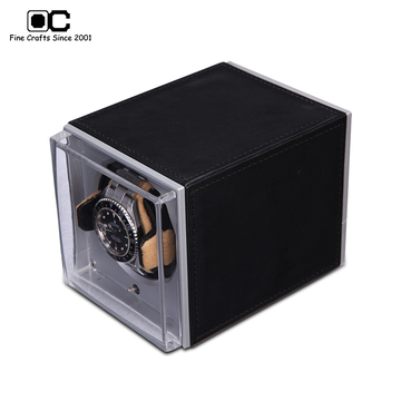 OC开合正品摇表器 高档自动上链手表盒 迷你进口马达盒木质转表器