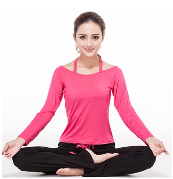2015春秋款瑜伽服高端莫代尔中袖长裤时尚瑜珈健身服新品运动必备