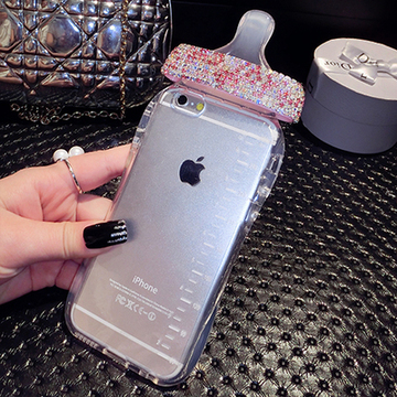 韩国Bling bling满钻奶嘴硅胶软壳iphone6plus苹果5s手机壳套