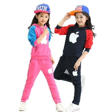 童装 女童秋装2015新款韩版中大童长袖套装5-7-9-11岁女孩两件套
