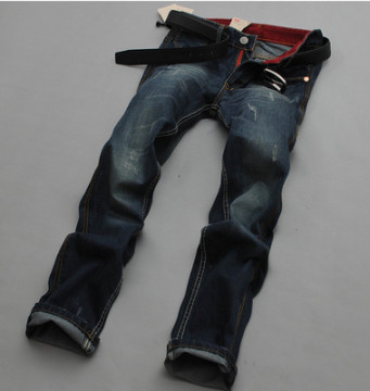 酷艾李维斯牛仔裤男士薄款直筒修身款韩版中腰潮流时尚休闲长裤子