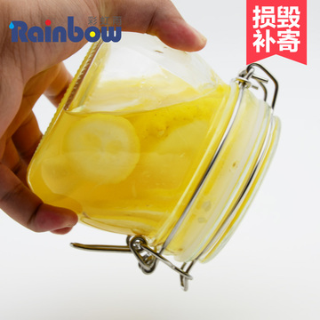 密封防潮无铅透明储物罐泡菜泡酒酵素瓶食品杂粮糖果柠檬玻璃罐子