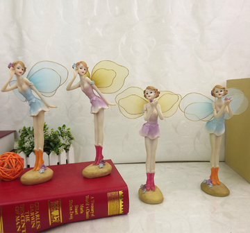 美式小天使摆件创意工艺品家居装饰品儿童房小摆设创意生日礼物女