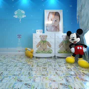 特价卡通儿童房间瓷砖客厅卫生间贴装饰防水防滑耐磨地砖300300